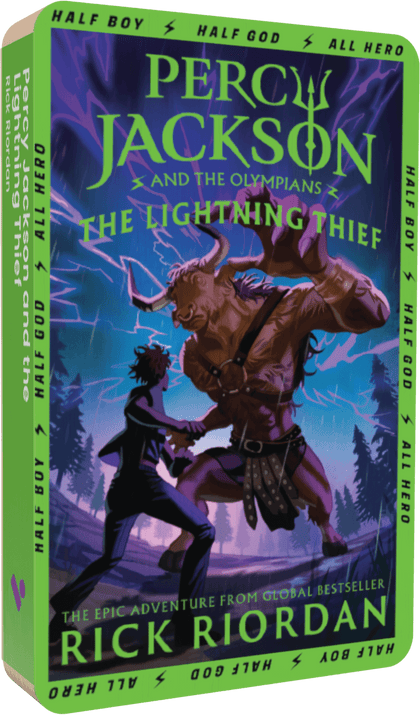 Percy Jackson and the Lightning Thief audiobook cover