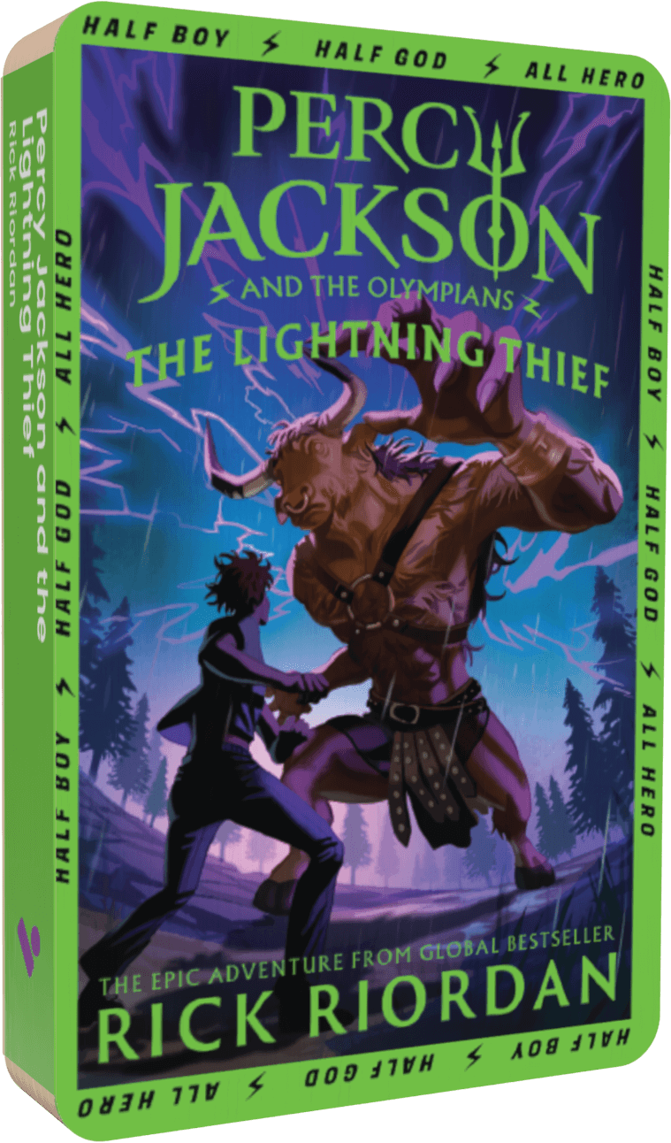 Percy Jackson and the Lightning Thief audiobook cover