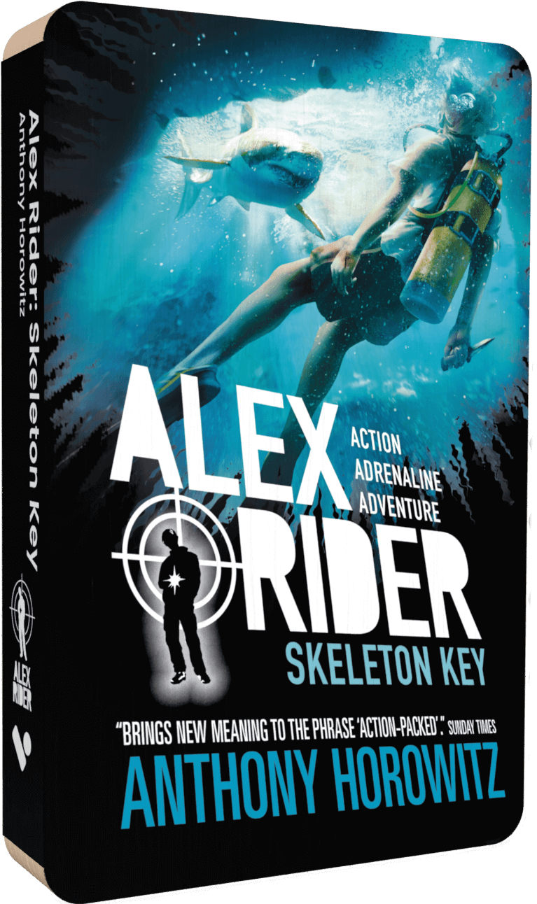 Alex Rider Skeleton Key audiobook front cover.