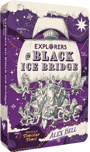 Exploreres On Black Ice Bridge audiobook front cover.