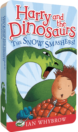Harry And The Dinosaurs Snow audiobook front cover.