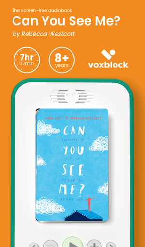 Can You See Me? audiobook in a Voxblock player, with running time and age guidance