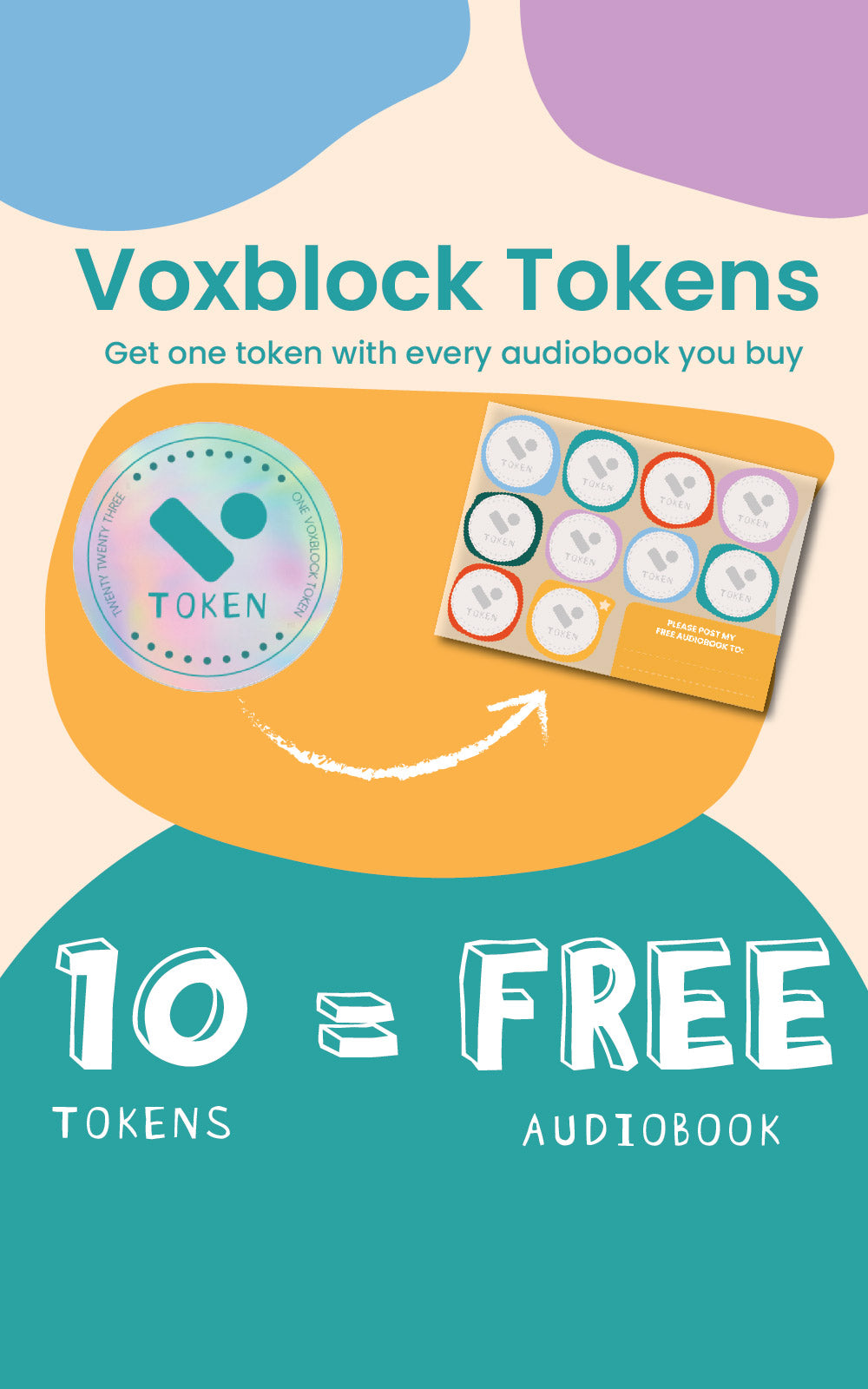 collect tokens to receive free audiobooks