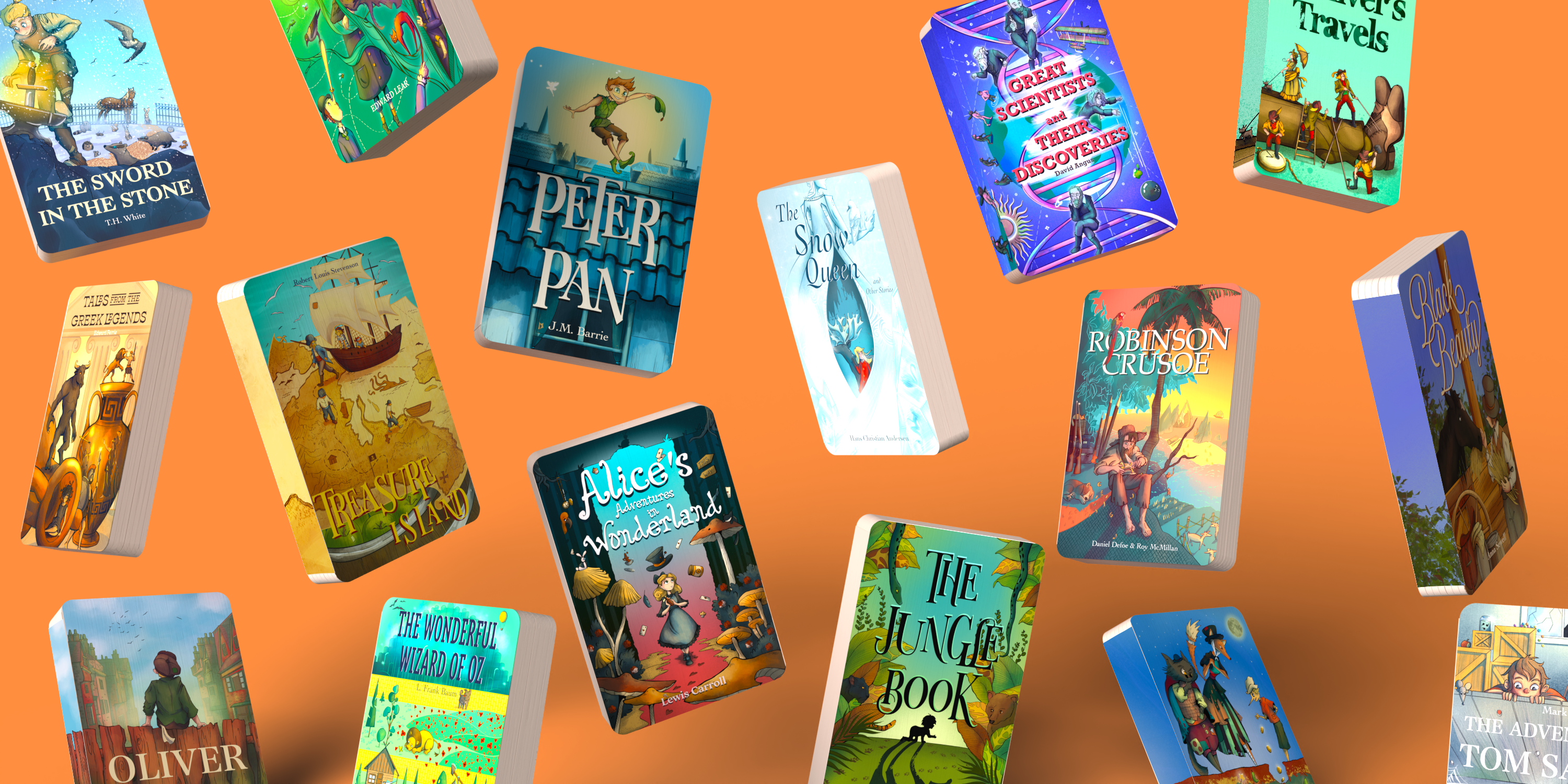 a cascade of audiobooks