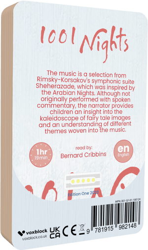 1001 Nights audiobook back cover