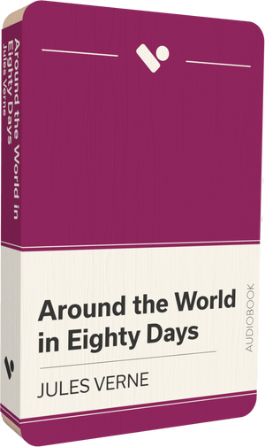 Around the World in Eighty Days audiobook front cover