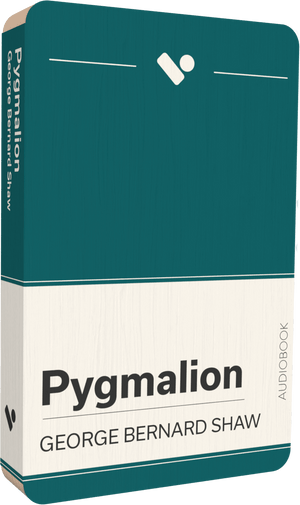 Pygmalion audiobook front cover.