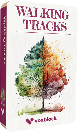 Walking Tracks audiobook front cover.