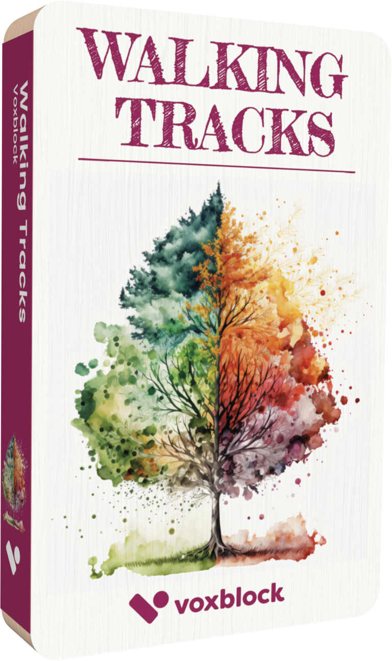 Walking Tracks audiobook front cover.