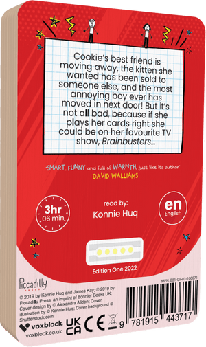 Cookie And The Most Annoying Boy In The World audiobook back cover.