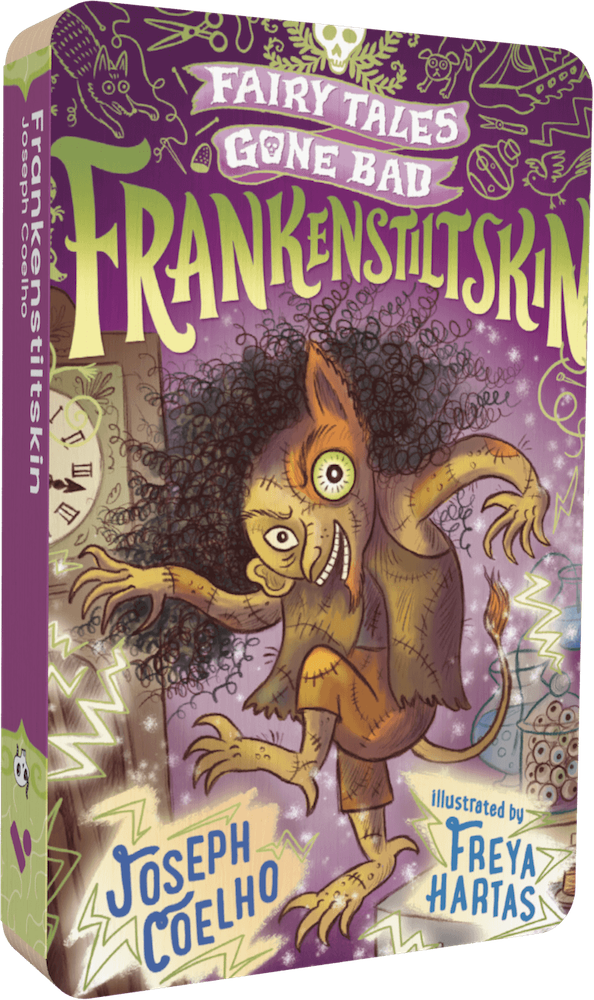 Frankenstiltskin audiobook front cover.