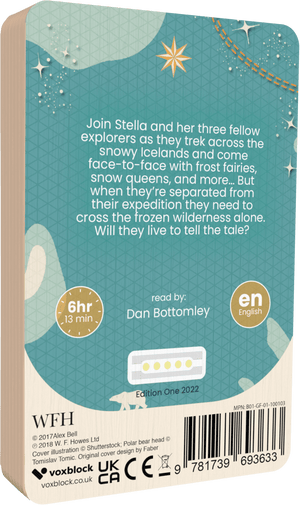 The Polar Bear Explorers audiobook back cover.