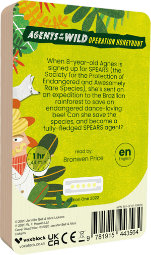 Agents Of The Wild audiobook back cover.