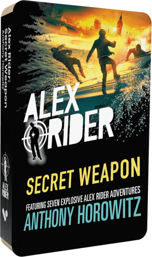 Alex Rider: Secret Weapon audiobook front cover.