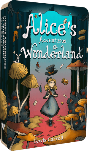 Alices Adventures In Wonderland audiobook front cover.