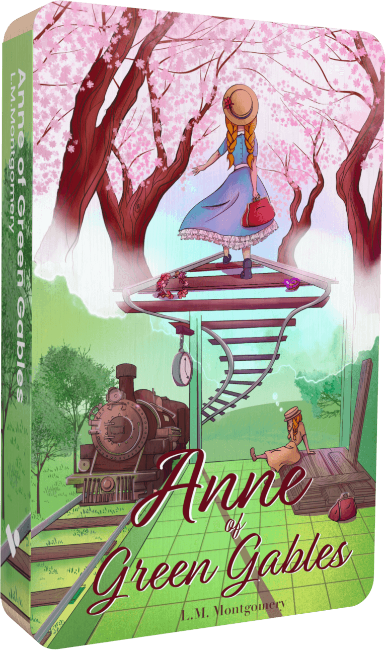 Anne Of Green Gables audiobook front cover.