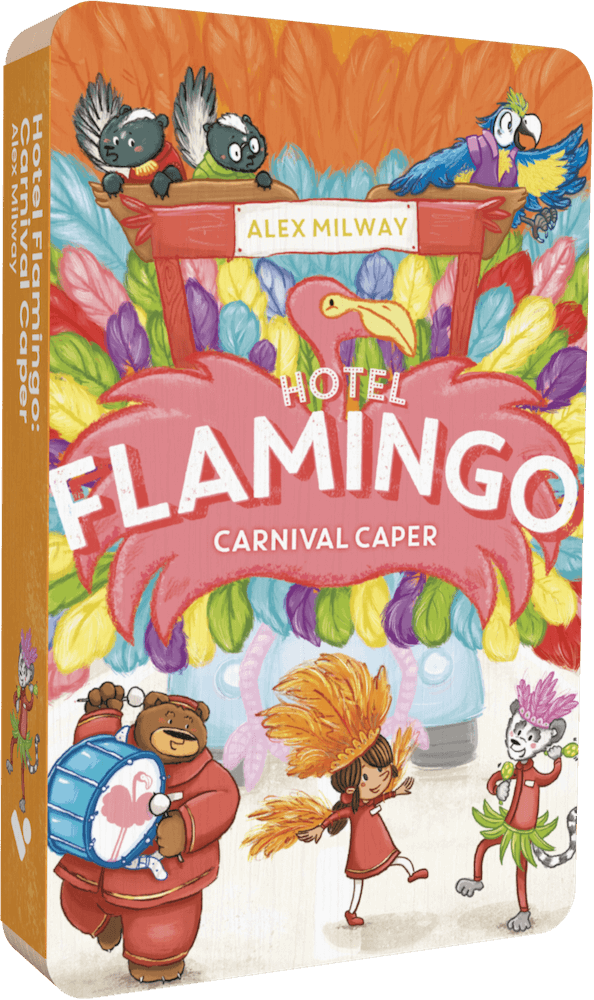 Hotel Flamingo: Carnival Caper audiobook front cover.