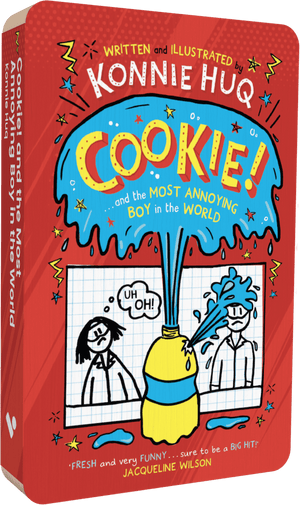 Cookie And The Most Annoying Boy In The World audiobook front cover.