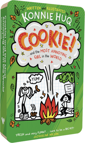 Cookie And The Most Annoying Girl In The World audiobook front cover.