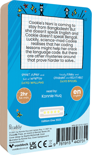 Cookie And The Most Mysterious Mystery In The World audiobook back cover.