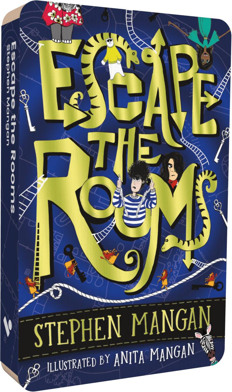 Escape The Rooms audiobook front cover.