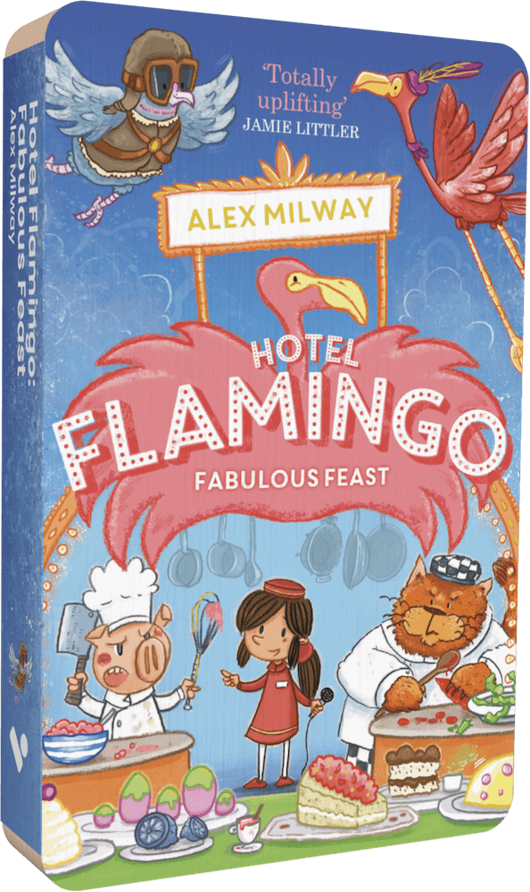 Hotel Flamingo: Fabulous Feast audiobook front cover.