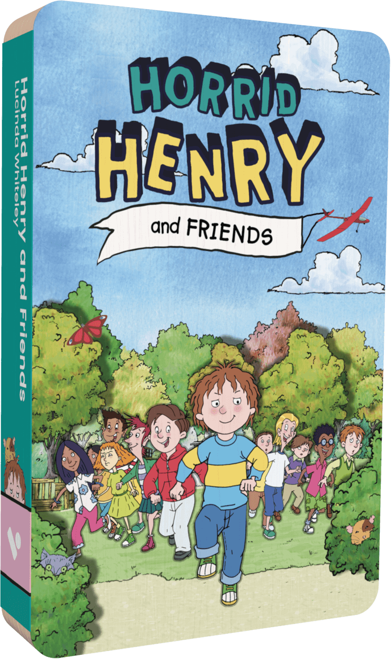 Horrid Henry And Friends audiobook front cover.