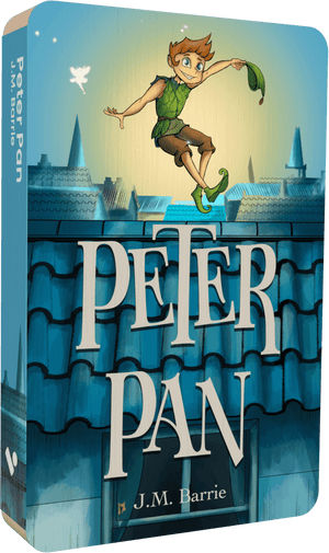 Peter Pan audiobook front cover.