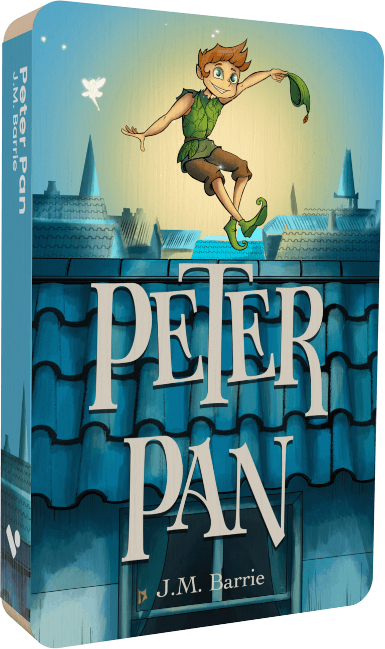 Peter Pan audiobook front cover.