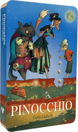 Pinocchio audiobook front cover.
