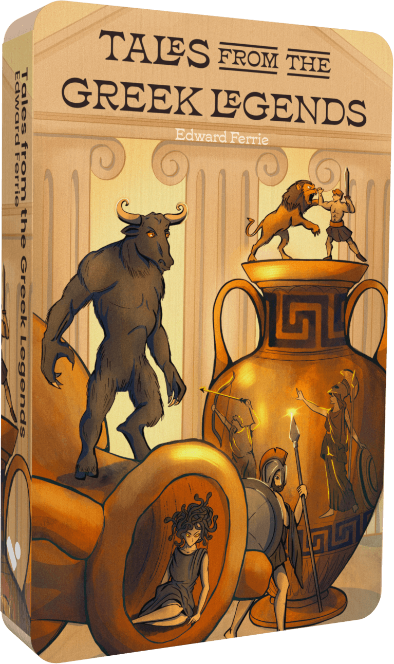 Tales Of The Greek Legends audiobook front cover.
