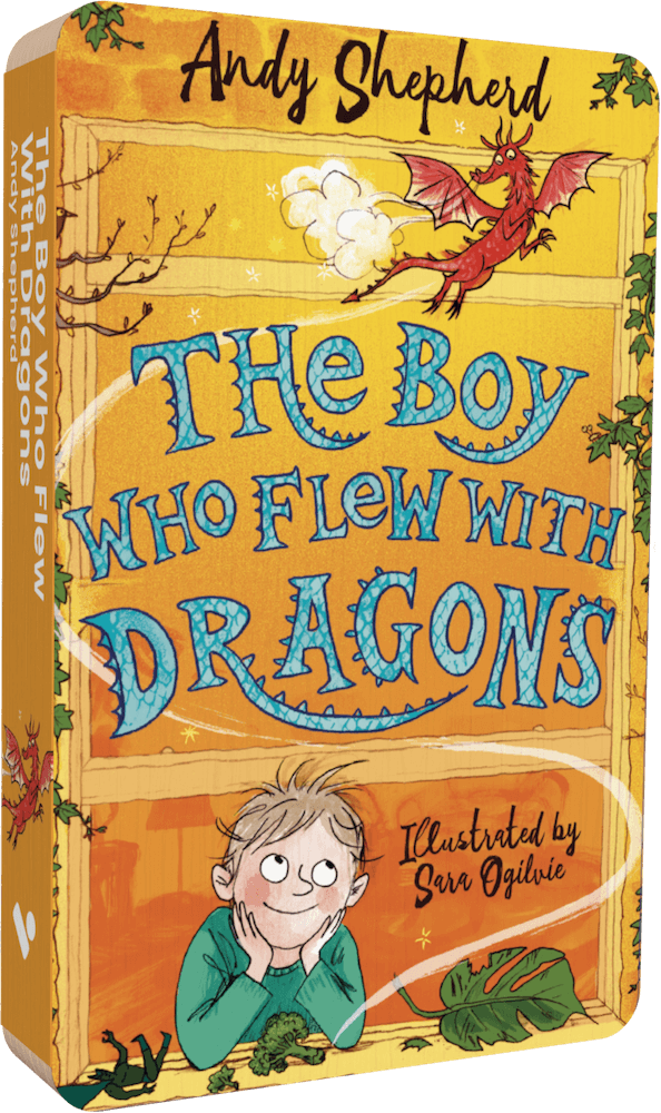 The Boy Who Flew With Dragons audiobook front cover.