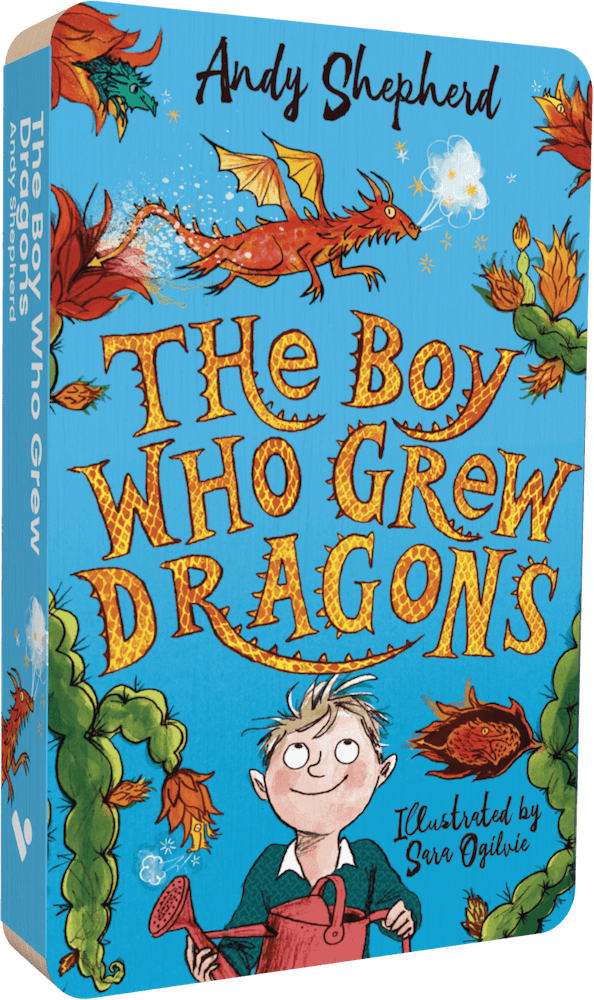 The Boy Who Grew Dragons audiobook front cover.