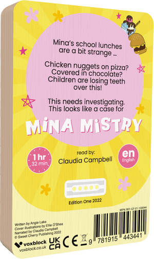 The Case Of The Disgusting School Dinners audiobook back cover.