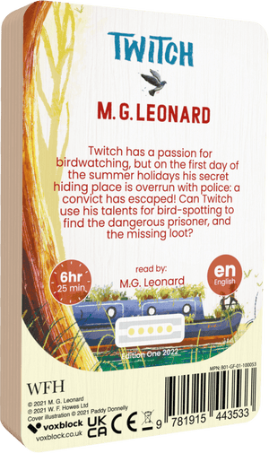 Twitch audiobook back cover.