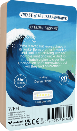 Voyage Of The Sparrowhawk audiobook back cover.