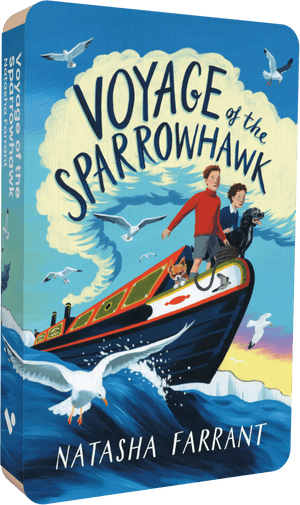 Voyage Of The Sparrowhawk audiobook front cover.