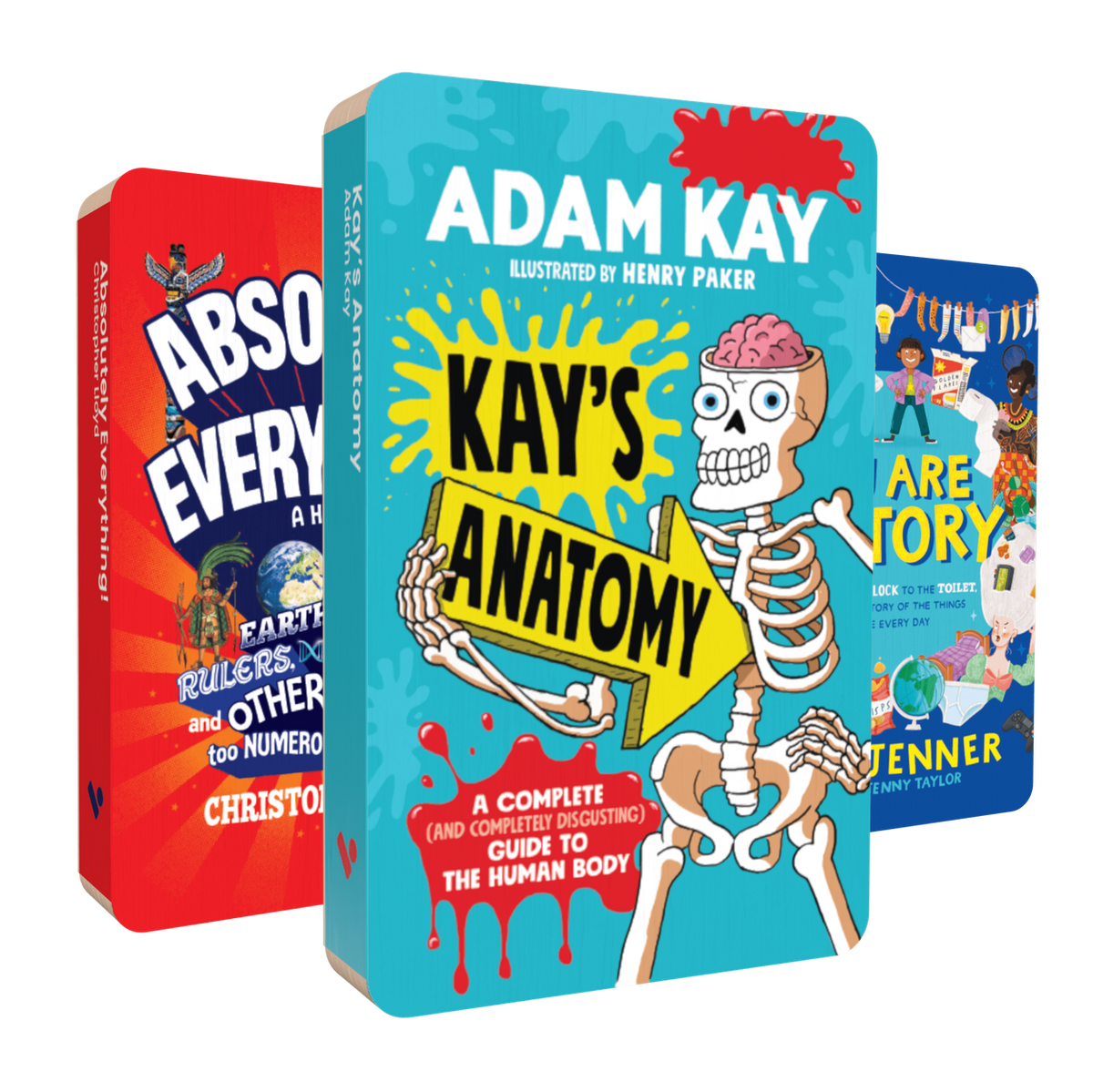 Front covers of the audiobooks in the Curious Minds Audiobook Bundle