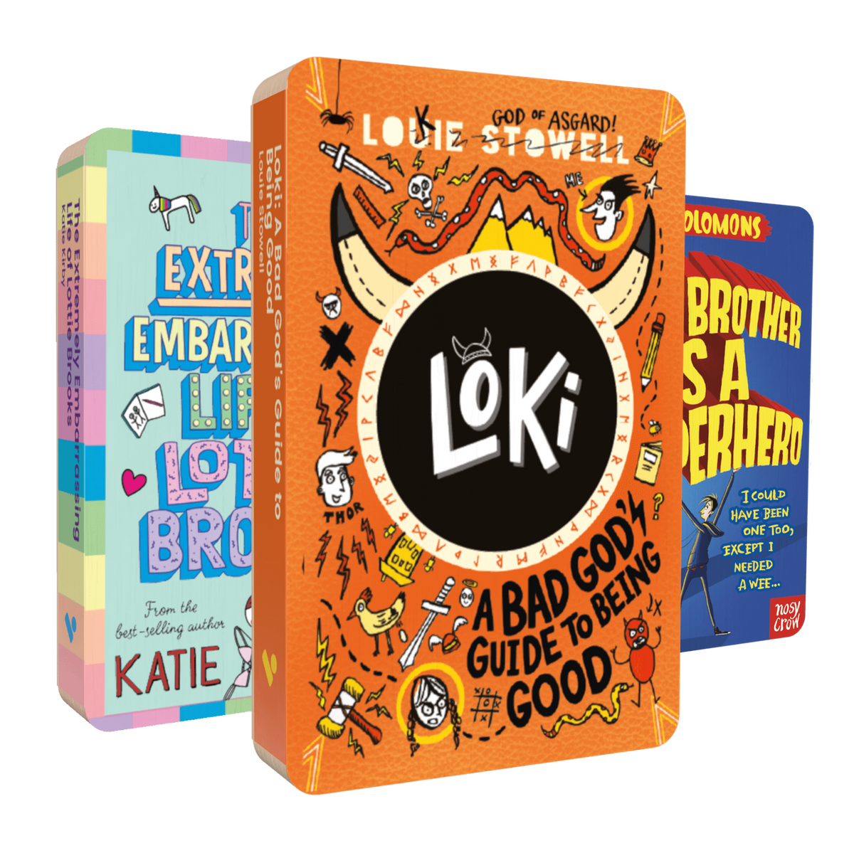 Front covers of the audiobooks in the Seriously Funny Audiobook Bundle