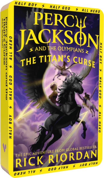 Percy Jackson and the Titan's Curse audiobook cover