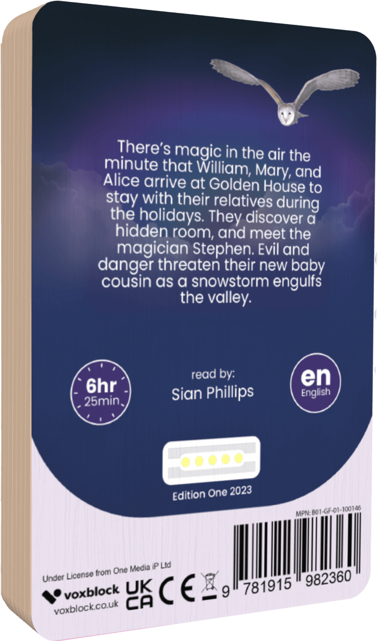 The Magicians House audiobook back cover.