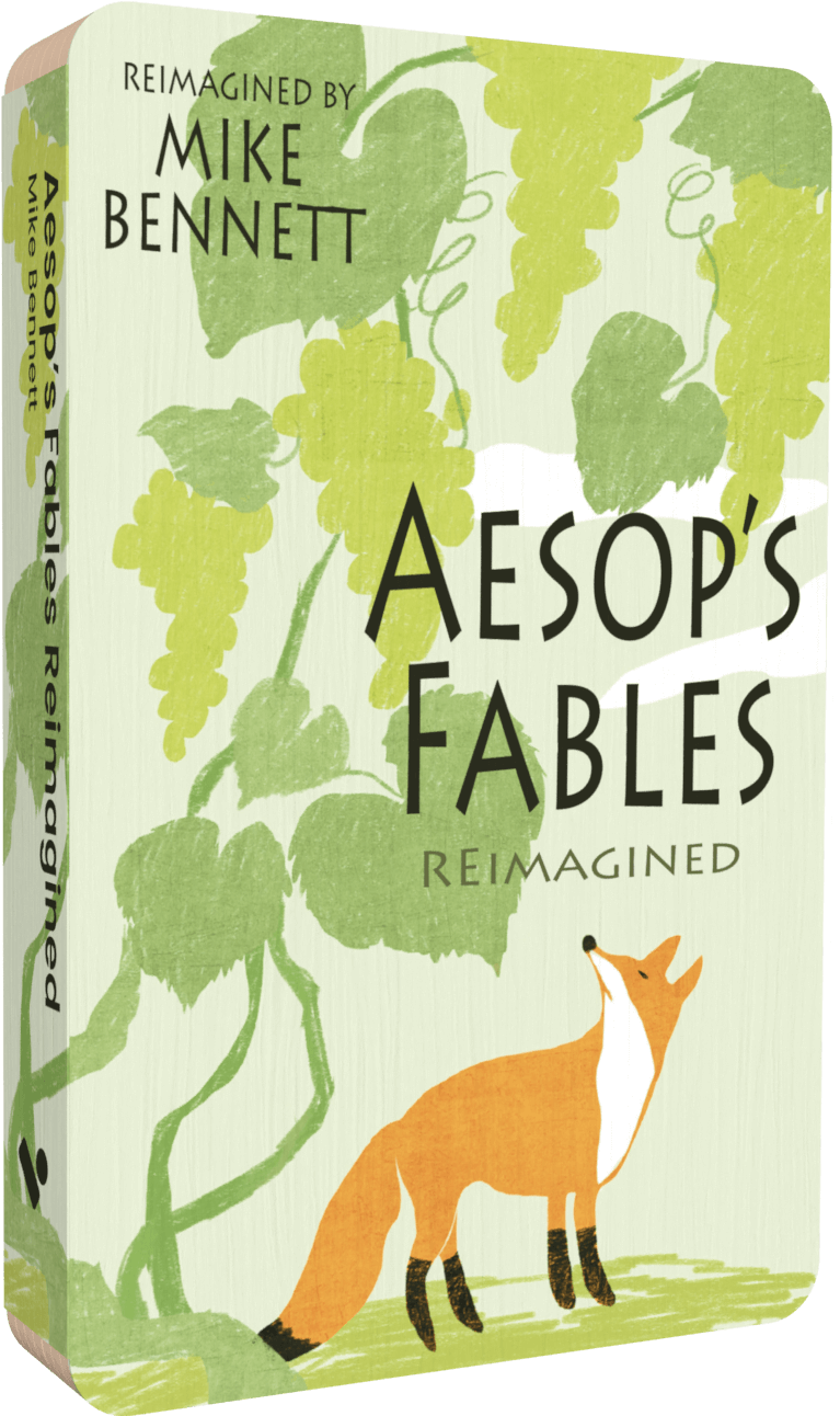 Aesops Fables Reimagined audiobook front cover.