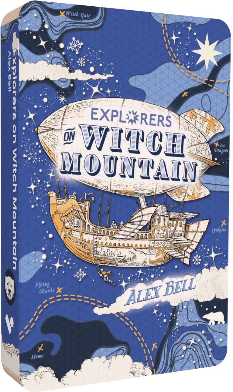 Exploreres Of Witch Mountain audiobook front cover.