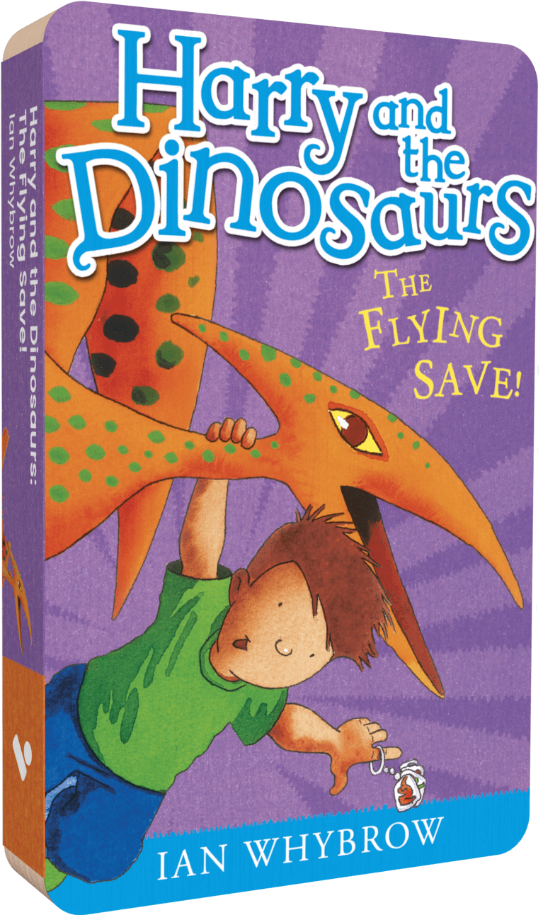 Harry And The Dinosaurs Flying audiobook front cover.