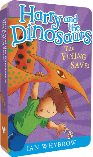 Harry And The Dinosaurs Flying audiobook front cover.