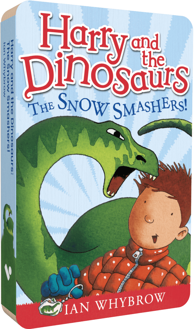 Harry And The Dinosaurs Snow audiobook front cover.