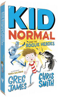 Kid Normal Rogue Heroes audiobook front cover.