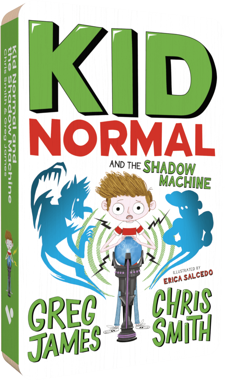 Kid Normal Shadow Machine audiobook front cover.