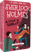 Sherlock Holmes A Study In Scarlett audiobook front cover.