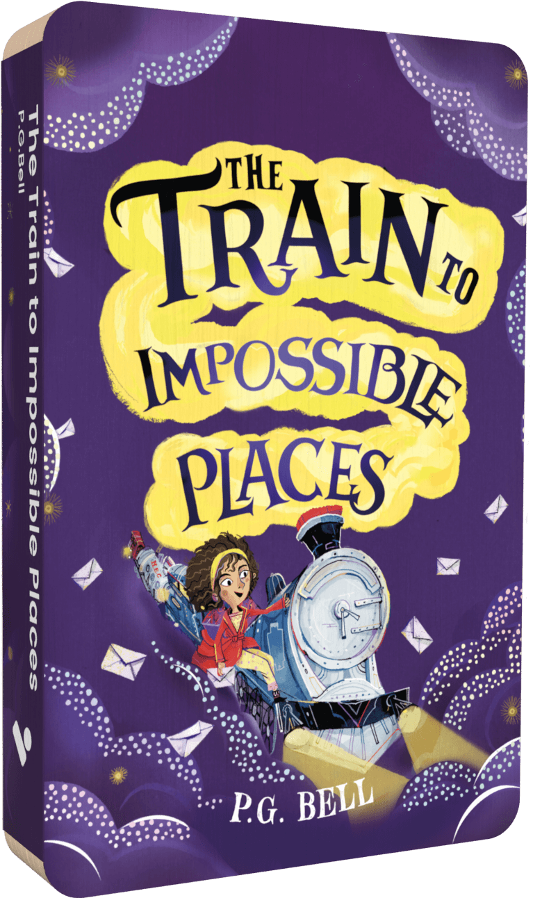 The Train To Impossible Places audiobook front cover.